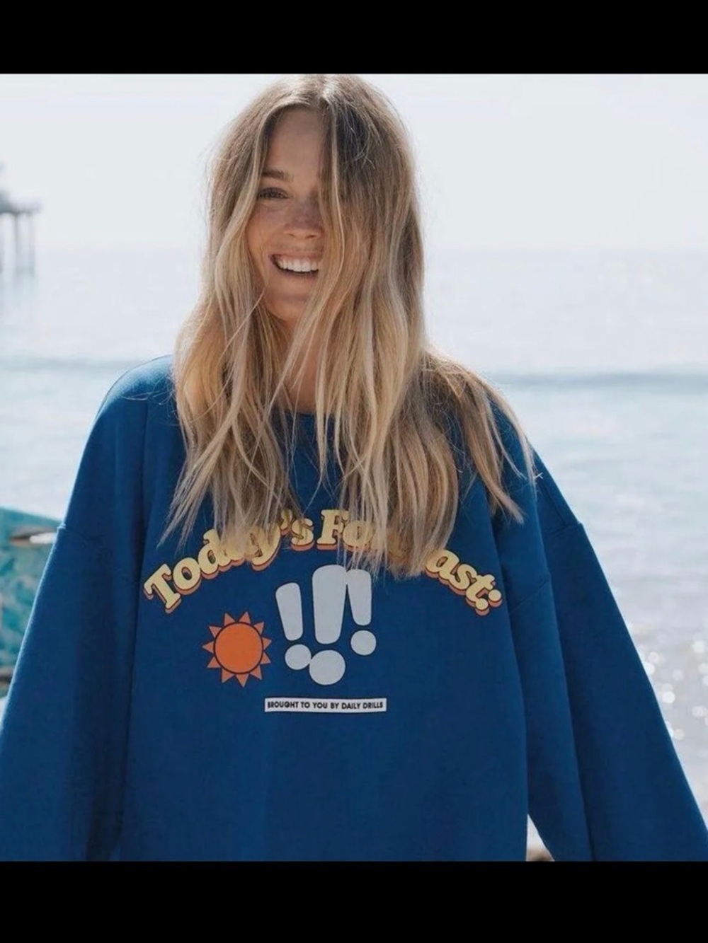 Daily Drills brand "Today's Forecast" sweatshirt